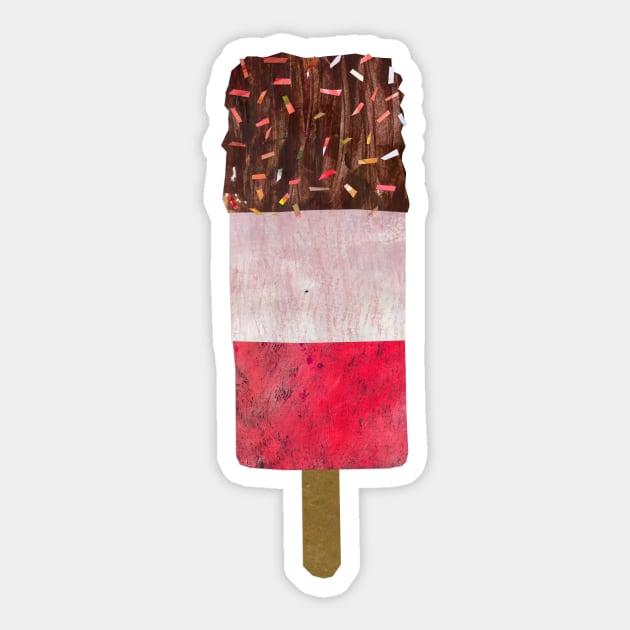 Ice lolly - fabulous neopolitan Sticker by Babban Gaelg